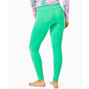 NWT Lilly Pulitzer Weekender High Rise Legging Luxletic, Agave Green, with tags